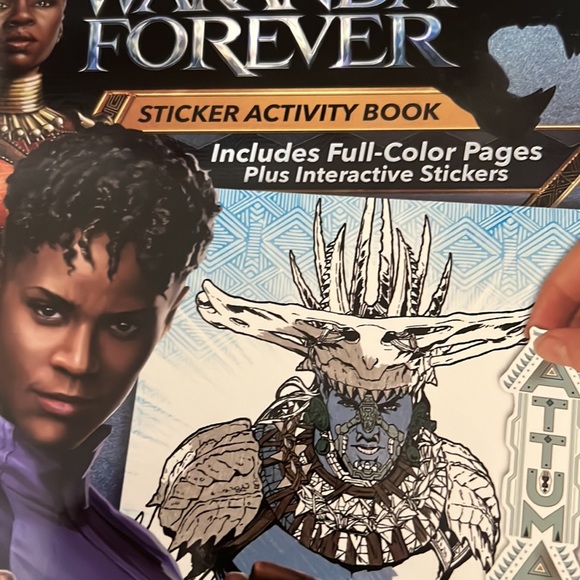 Black Panther Wakanda Forever Sticker Activity and Coloring Books two br… - Picture 4 of 4